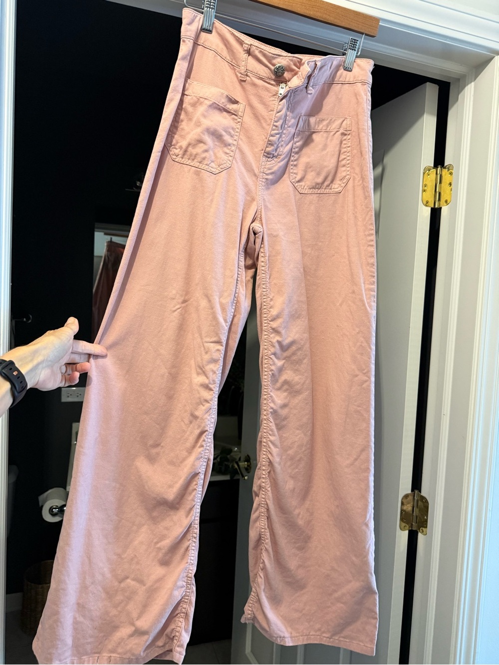 Kobi Halperin Blush Pink High-Rise Pants